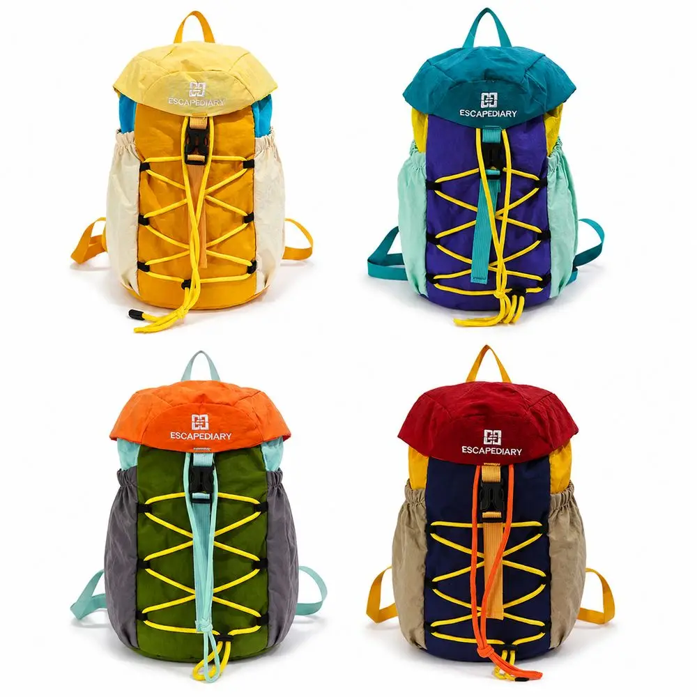 Lightweight Drawstring Sports Backpack Drawstring Closure Portable Sports Bag Shoulder Straps Travel Bag Outdoor Sports
