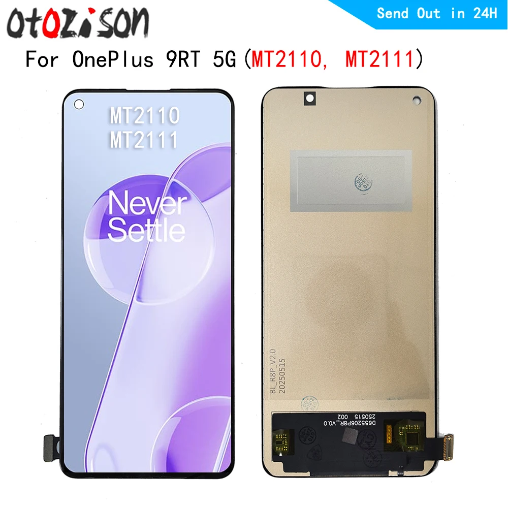 Для OnePlus 9RT 5G ЖК-экран для OnePlus 9RT 5G MT2110 MT2111 ЖК-экран сенсорной панели дигитайзер с рамкой в сборе