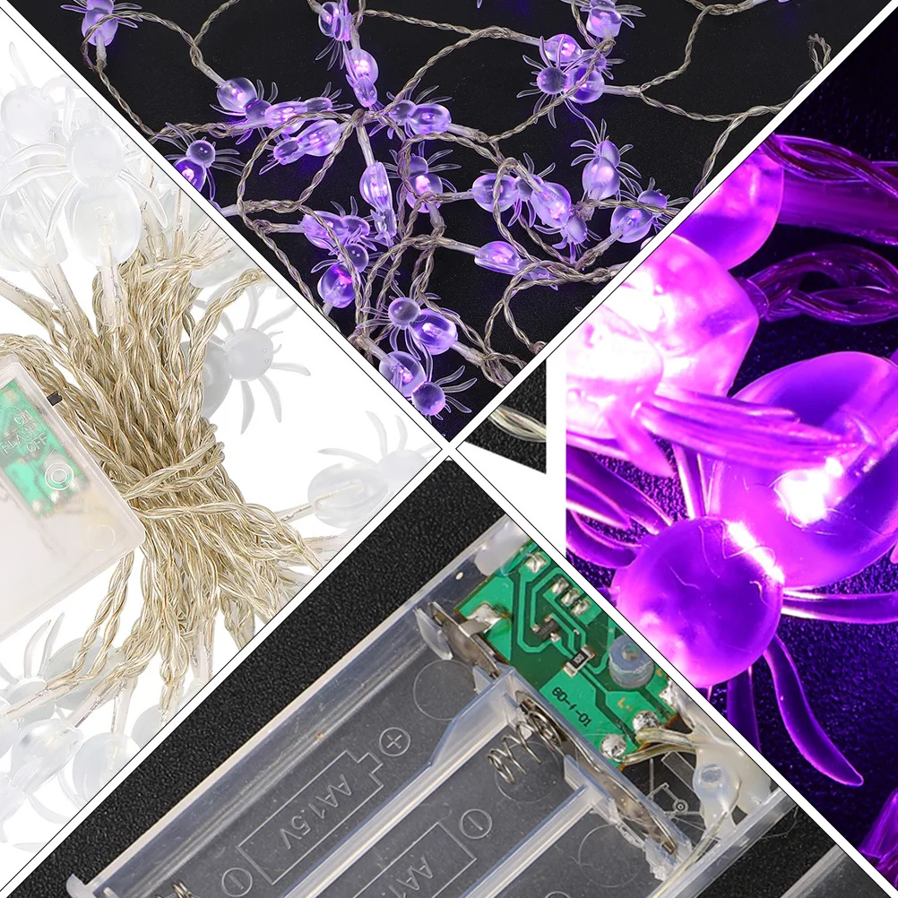 3 متر 30LED هالوين LED العنكبوت ضوء سلسلة أضواء الزخرفية شكل العنكبوت في الهواء الطلق حديقة هالوين سلسلة ضوء