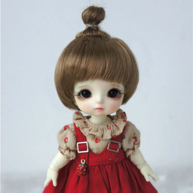 JD363 1/12 1/8 1/6 1/4 1/3 Synthetic Mohair BJD Wig Cute Updo BJD Hair  OB11 YOSD MSD SD DOD Tiny Doll Accessories