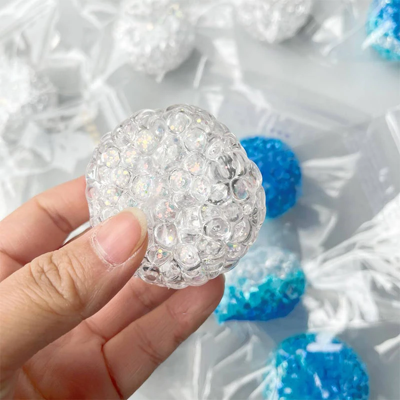 Fun Squishy Pearl Ocean Noisy Ball Fidgeting Toys Antistress Taba Squishу Kids Girls Toys Gifts Stress Ball Adult Sensory Toys