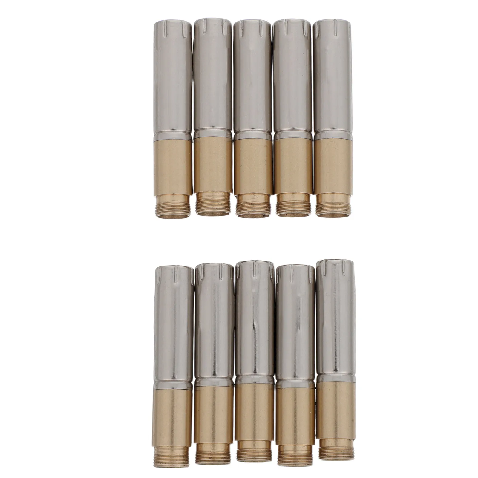 10Pcs Metal Ballpoint Pen Core External Thread Replacement Part 7.3mm Heavy-Duty Inner Mechanism for Office Study Writing Tools