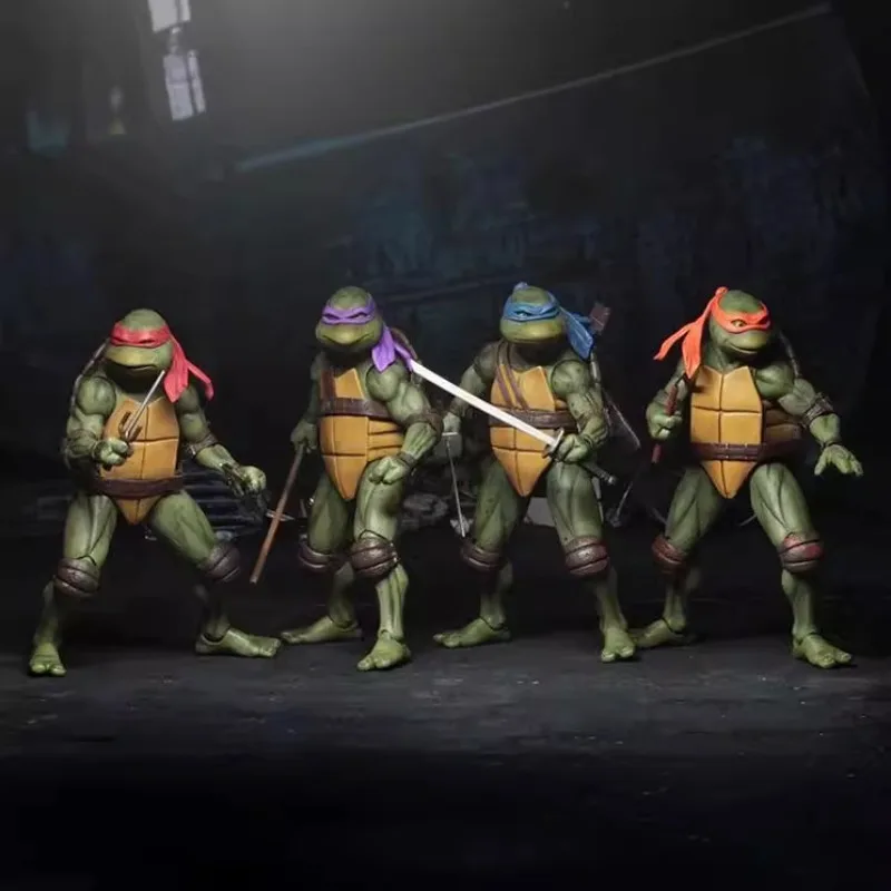 

NECA Movie Version Teenage Mutant Ninja Turtles TMNT Leonardo Raphael Donatello Action Figure Desktop Ornament
