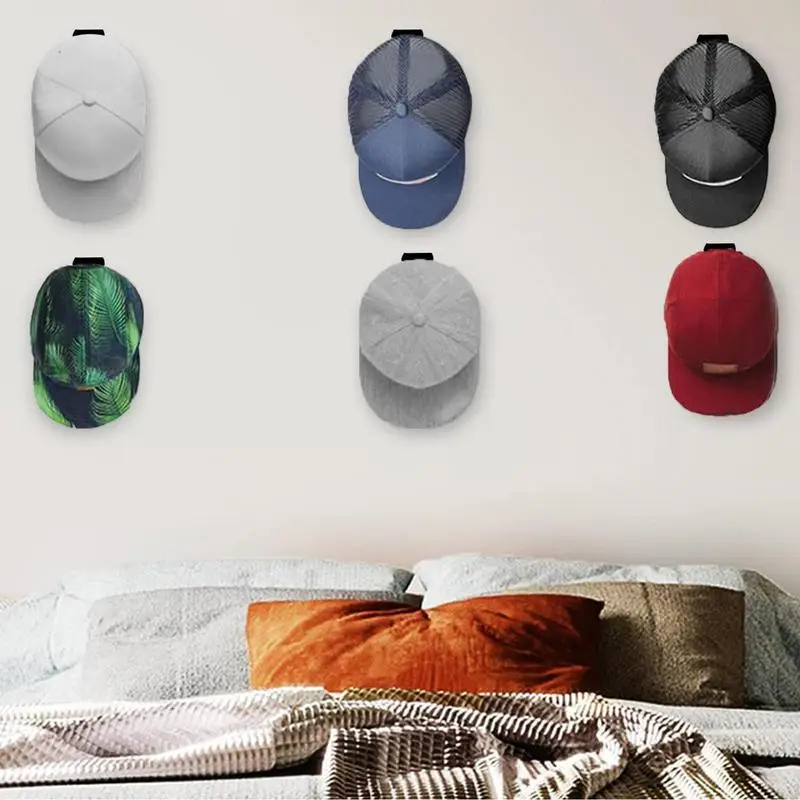 Hat Organizer For Closet Adhesive Cap Hat Organizer No Drilling Hat Hooks Wall Hat Rack Storage Organizer Simple Traceless Hat