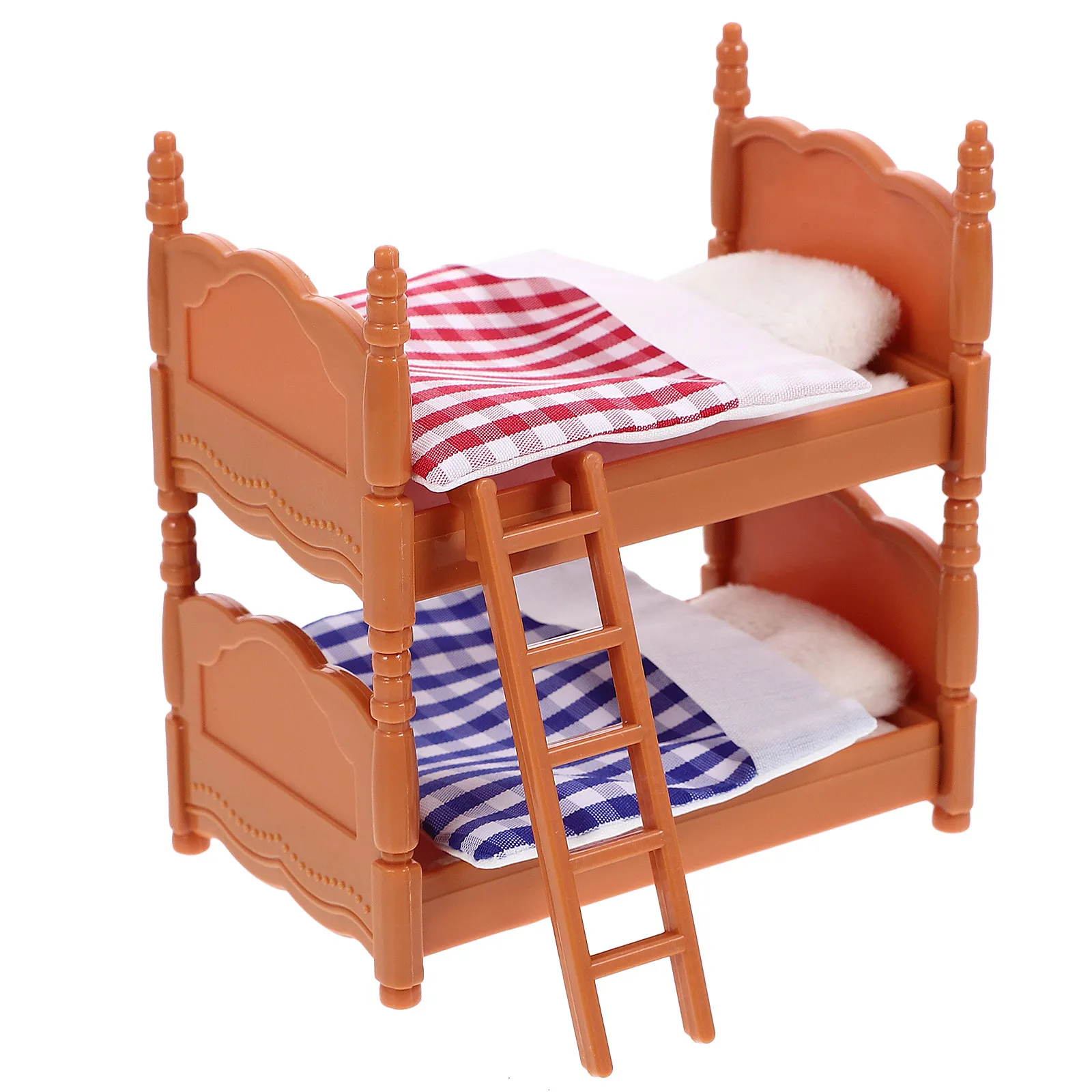 

Mini Small House Double Bunk Bed Lightweight for Bedroom Layout Miniature Furniture Decoration Mini House Accessory