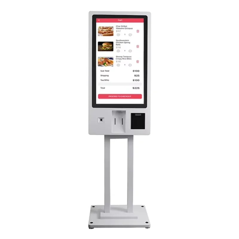 for Convenience Store 32 Inch Payment Terminal Kiosk POS Canteen Android System Ordering Machine Totem Kiosk