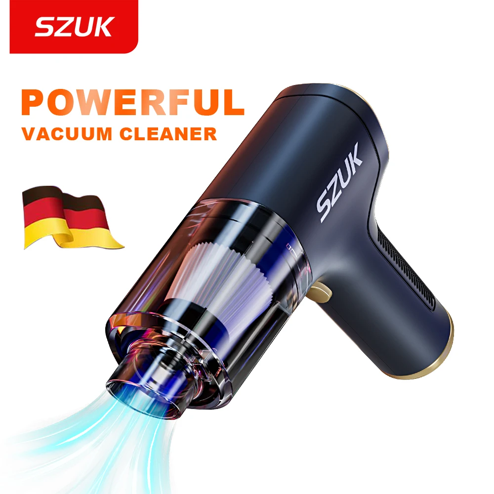 

SZUK Vacuum Cleaner Car Wireless Handheld Home Portable Cleaning Mini Suction Powerful Machine Strong Appliance Auto Cleaners