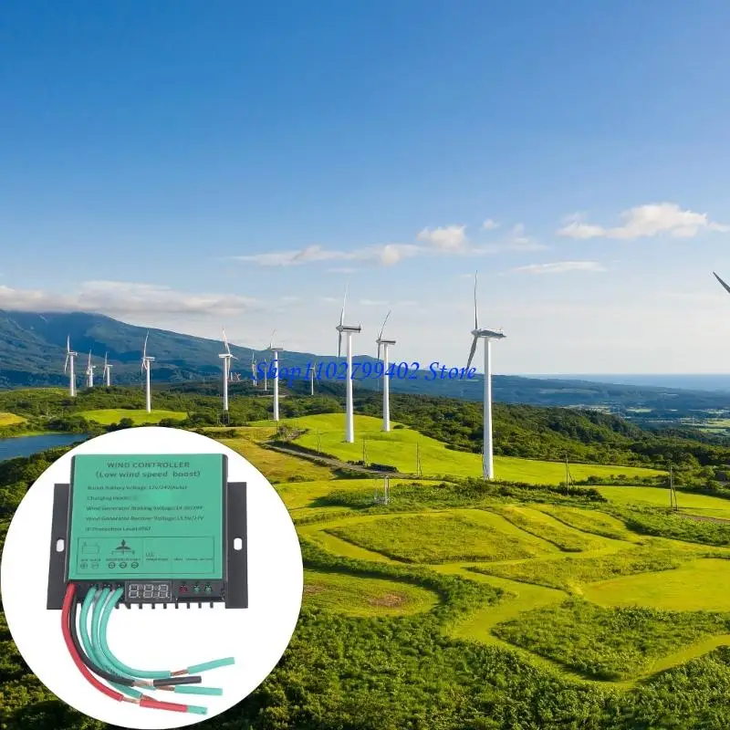 547F Waterproof Low Controller Regulator Replacement Wind Turbines Charges Controller with LED Indicators Enduring view 3