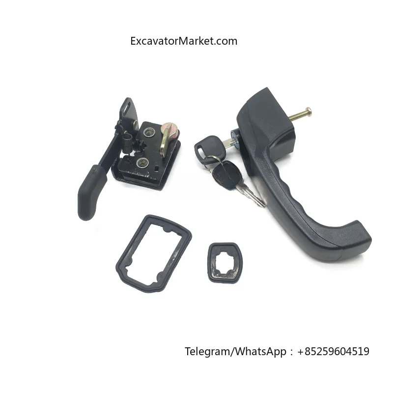 For Foton Lovol 60 65-7 Xcmg 60 Excavator Driver Door Lock Assembly External Pull Handle/lock Block/High Quality