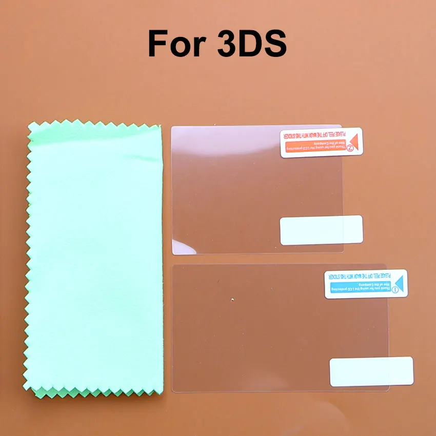 1pcs Top Bottom HD Clear Protective Film For NDS Lite NDSL NDSi For 2DS 3DS New 3DS ll XL LCD Screen Protector With Packaging