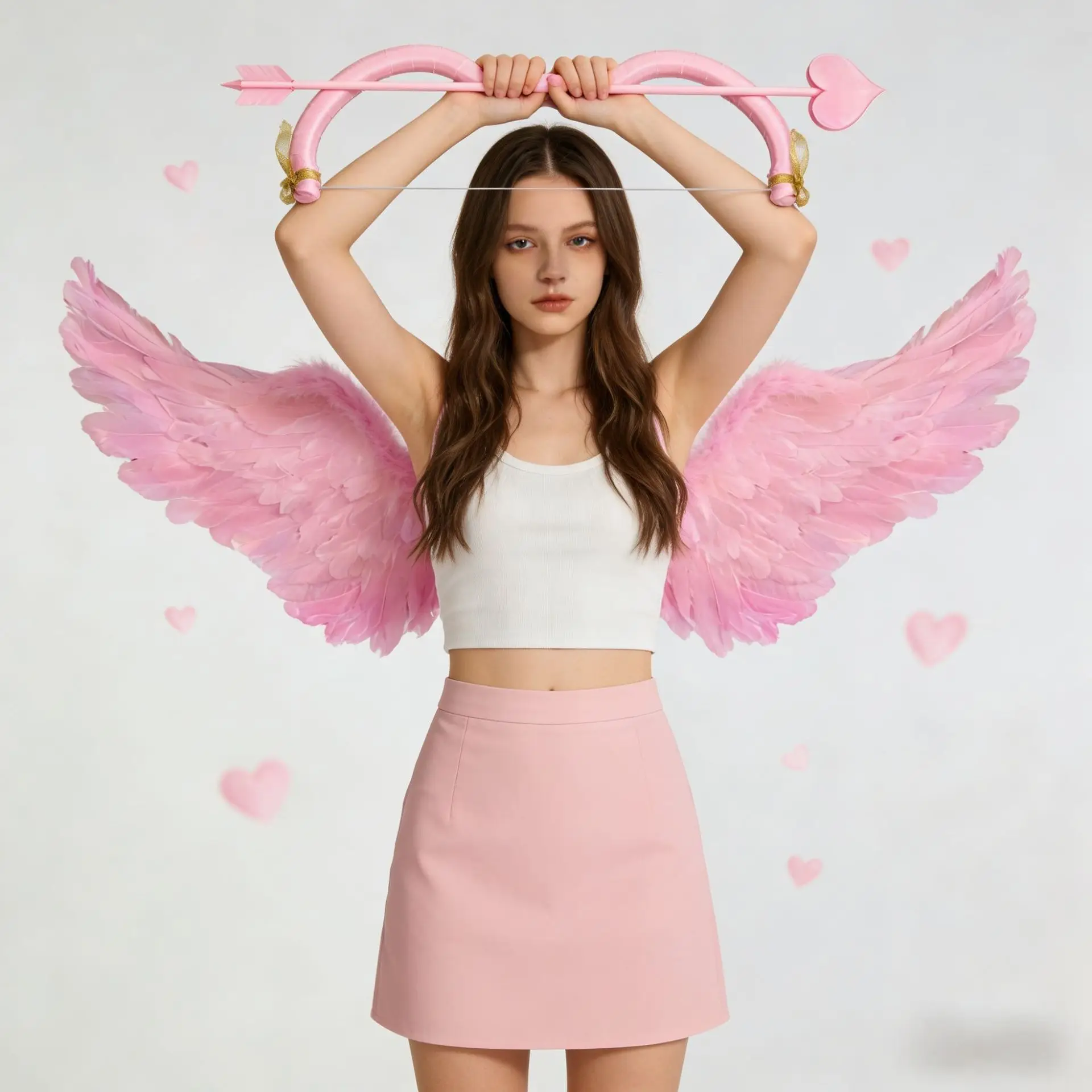 Cupid Costume Accessories Set for adult Valentines Props Angel Outfits Bow Arrow Wings Headwear Sunglasses for Halloween