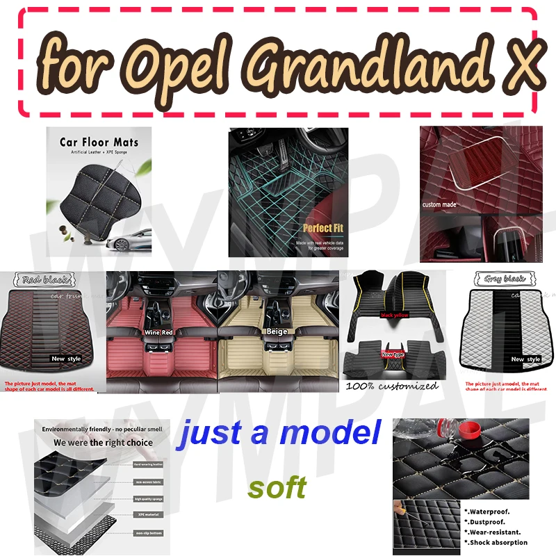 

LUXURY Floor Mat For Opel Grandland X 2017~2022 Carpet Anti-dirty Pad Car Mats Car Floor Mats