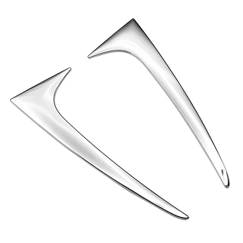 Car Chrome Rear Tail Spoiler Window Side Triangle Decoration Cover Trim For Toyota Corolla E210 2019-2020 Hatchback