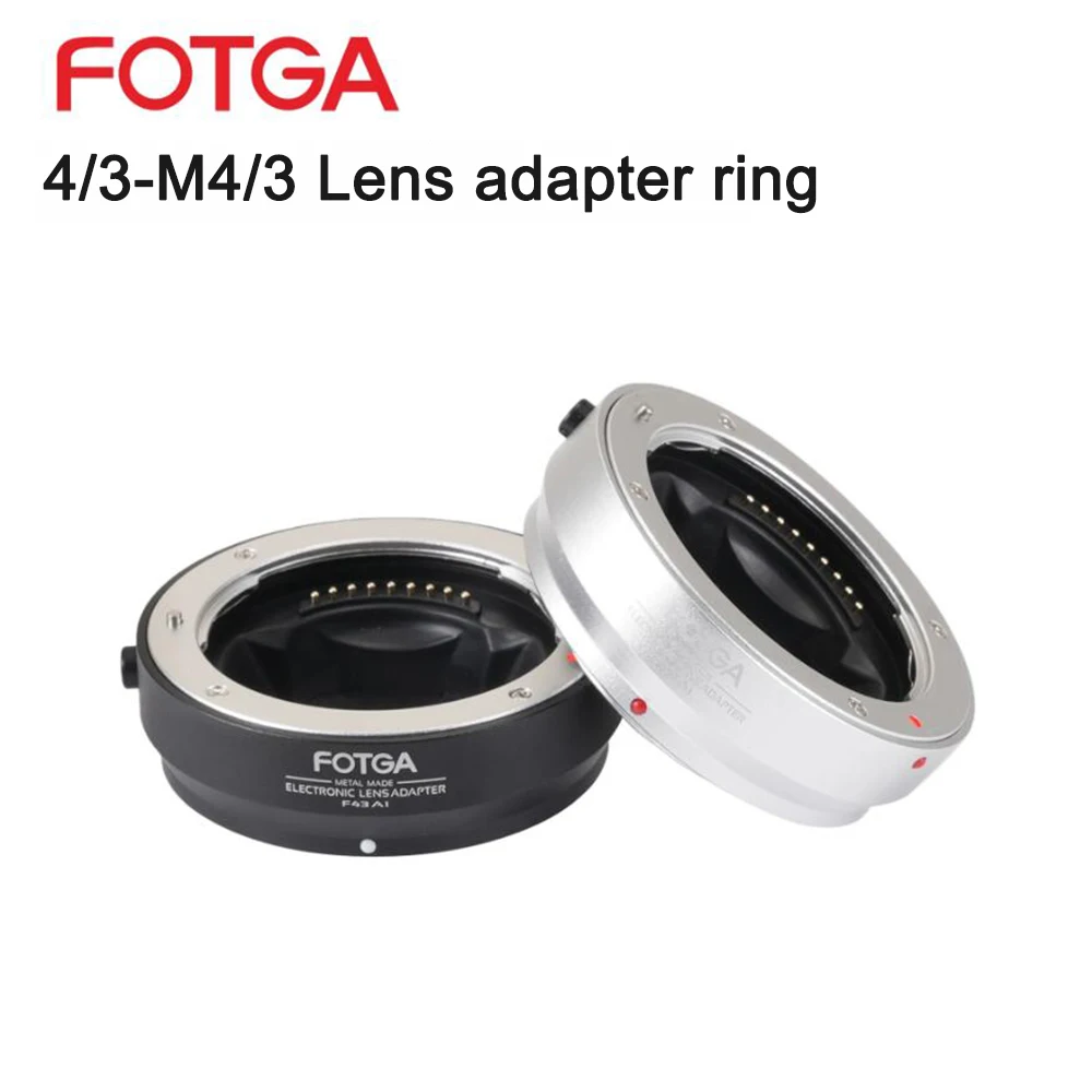 FOTGA Autofocus Adapter Ring 4/3-M4/3 For 4/3 lens to For Olympus/For Panasonic Micro 4/3 Camera Metal Adapter Ring Photography