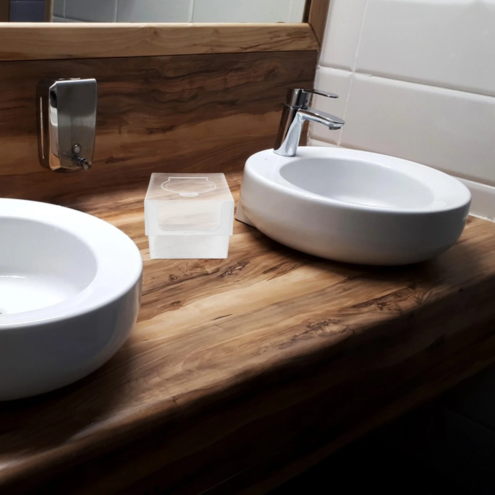 2Pcs Transparent Wet Tissues Box for Children Face Washing Towels Easy Pullout Design Refillable Storage Case Compact Wipe