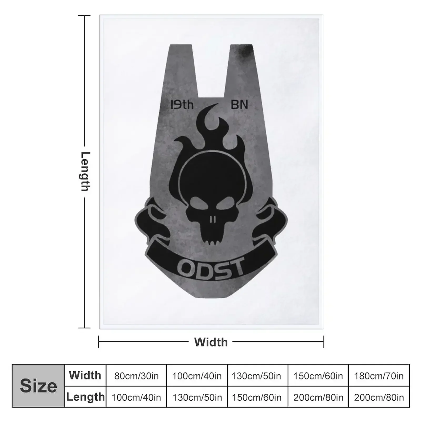 UNSC Patch ODST Brand T Shirt Throw Blanket Personalized Gift blankets and throws Blankets For Sofas Blankets