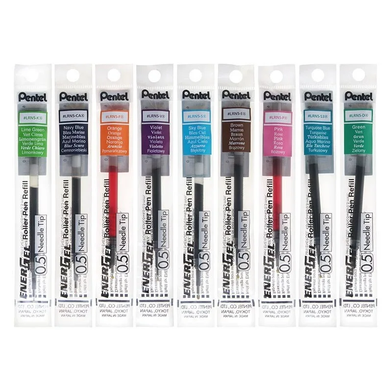 1pc Pentel Energel LRN5 LRN5TL Gel Pen Ink Color Refill 0.5mm BLN75/105 Classic Color Signature Office X REFILL Needle Tip