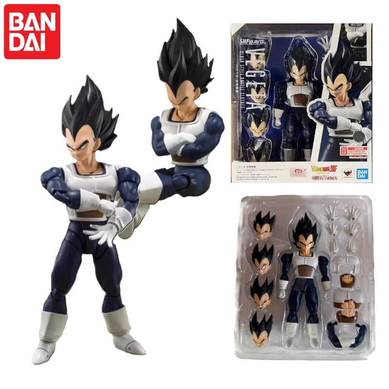 

In Stock 100%Original Bandai S.H.Figuarts SHF Vegeta Old Battle Suit Dragon Ball Z Anime Action Collection Figures Model Toys