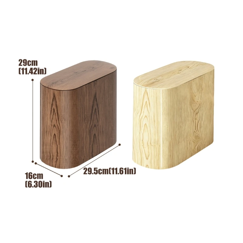   Simple Press Lid Waste Container For Daily Use In Various Room Trash Can Double Layer Garbage Container for Home Decors
