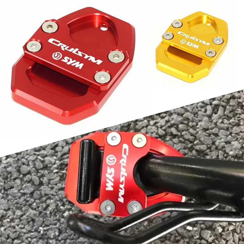

For SYM CRUISYM300 CRUISYM 300 GTS300 300i GTS300 Motorcycle CNC Aluminum Kickstand Sidestand Stand Extension Enlarger Pad