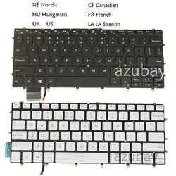 Backlit Keyboard for Dell XPS 9370 9380 9305 XPS 13 7390 0RMCR1 0GM4FH 0N3NG0 0KCT1W NE US HU UK LA FR CF QWERTY AZERTY QWERTZ