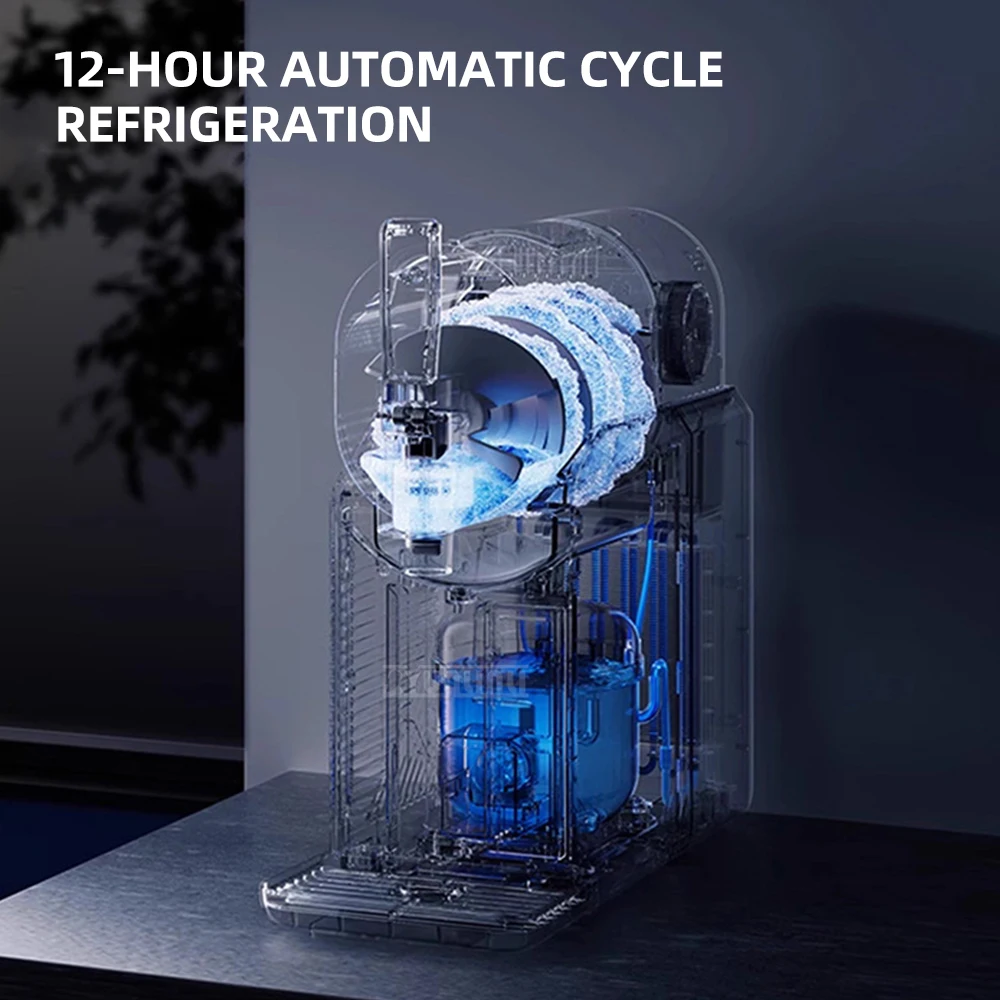 آلة عصير المشروبات العمودية الصغيرة آلة الآيس كريم متعددة الوظائف التلقائي بالكامل ميلك شيك Eismaschine Fuer Zu Hause