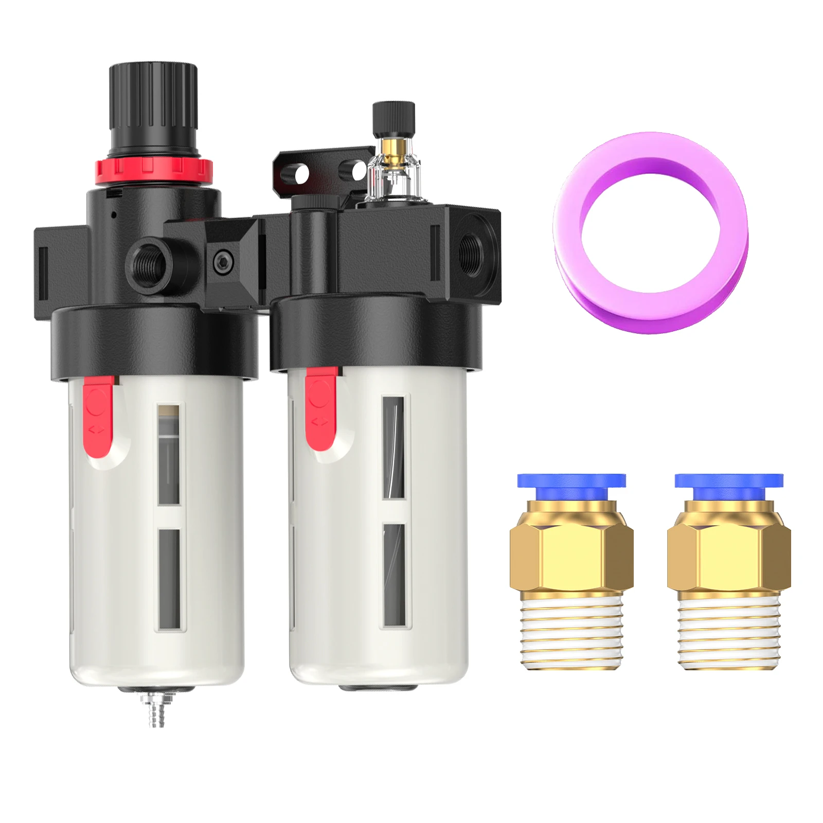 

BFC2000 Двухкомпонентный воздушный компрессор Сепаратор масла и воды Прецизионный воздушный фильтр Сепаратор паровой воды и масла для систем сжатого воздуха