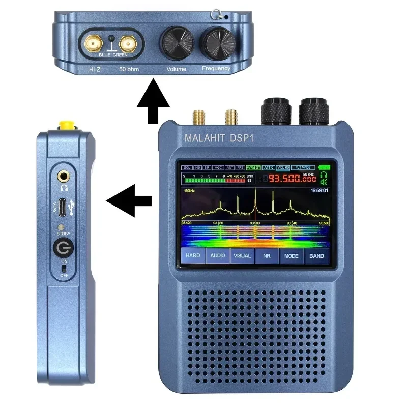 Latest V9 Version 1.10D Malahit-DSP1 SDR Malachite Receiver Radio Shortwave