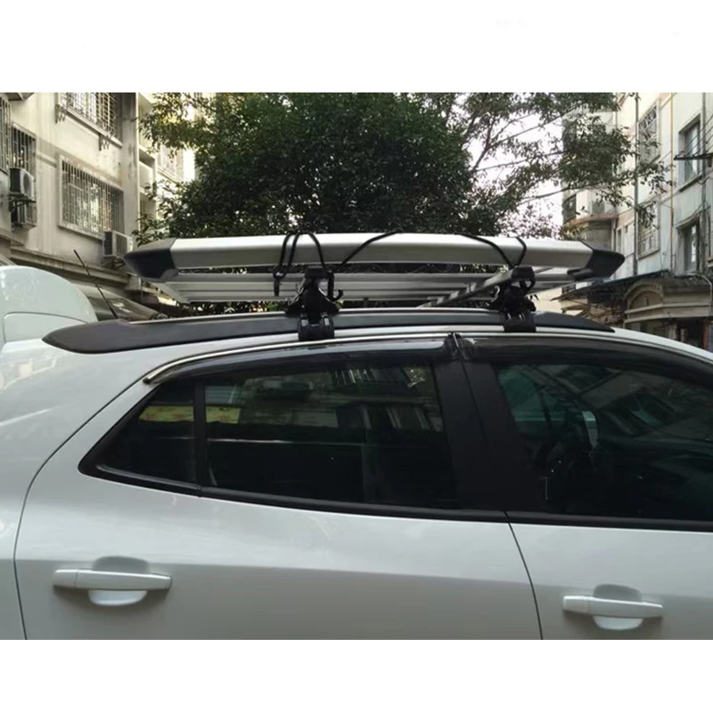 125CM 135CM evrensel araba tavan rafları kiti gerek yok orijinal tavan rayı alüminyum alaşımlı çapraz çubuk bagaj taşıyıcı Sedan sedan için