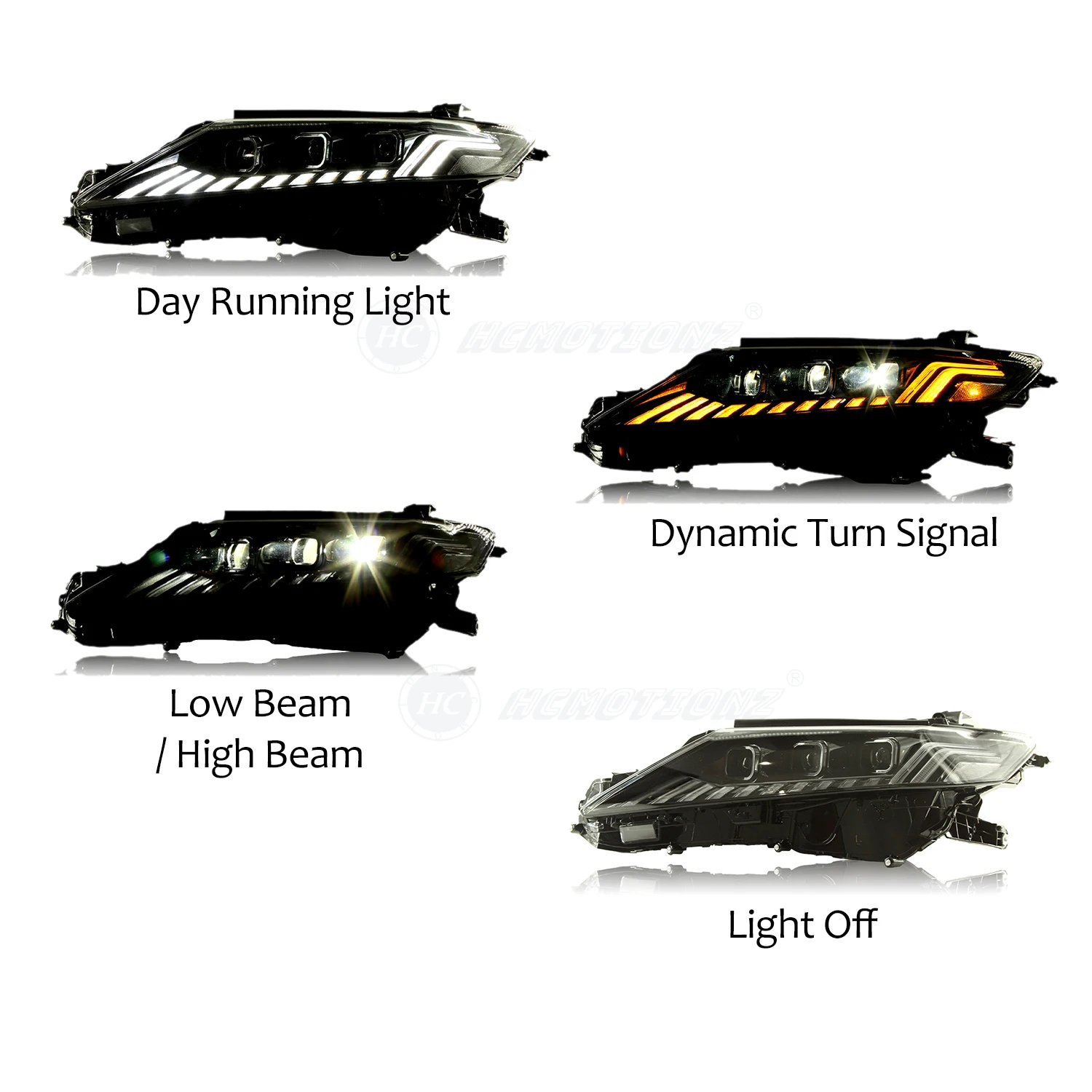 2018-2022 トヨタ用カムリ LED ヘッドライト DRL フロントランプアセンブリ XLE アセント SX XV70 ダイハツアルティスアニメーション