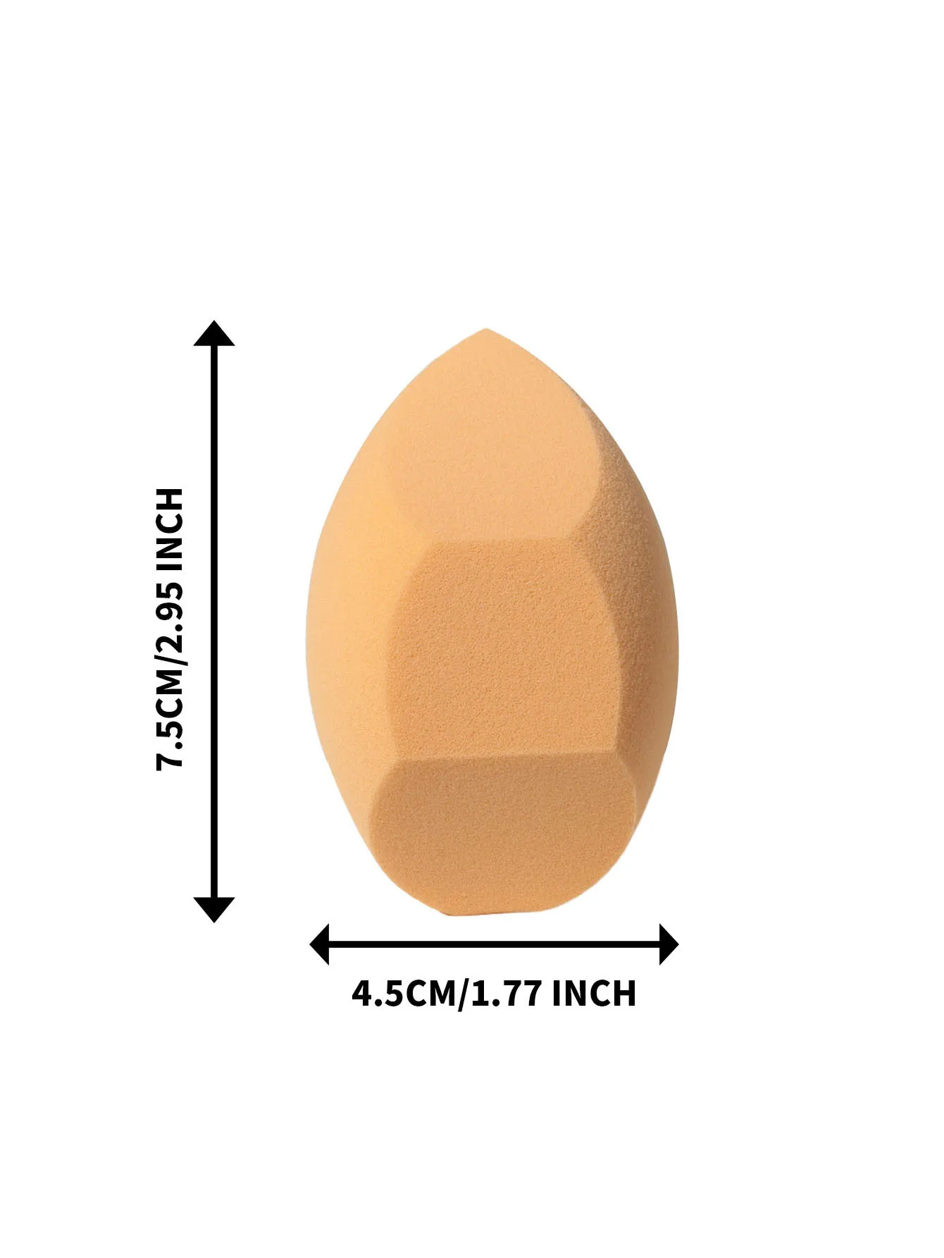 1 إسفنجة مكياج كبيرة رطبة وجافة مزدوجة الأغراض، أداة مكياج يومية لتلطيخ المكياج، ضرورية محمولة للاستخدام اليومي والسفر