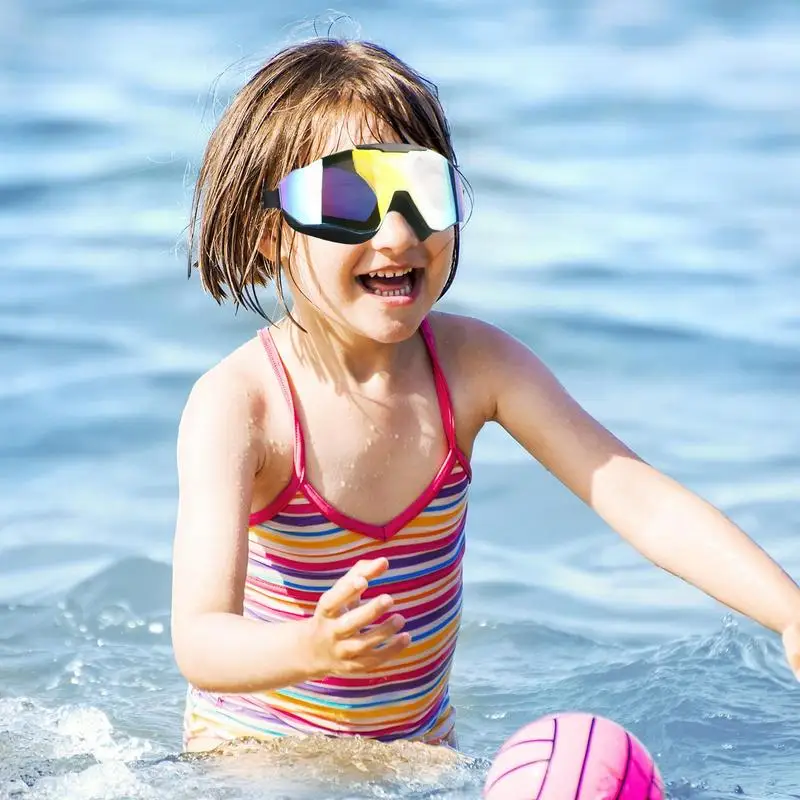 Gafas de natación antivaho para niños, gafas de natación sin fugas, vista amplia, capa de silicona Extra, visión clara, protección completa, No