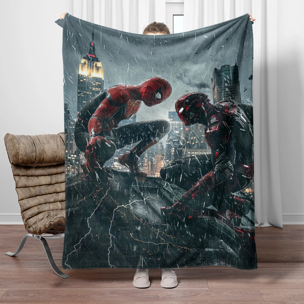 Marvel Spider Man HD Printed  Blanket,Lightweight Flannel Throw for Bed, Travel, Camping, Livingroom, Office, Couch,Chair