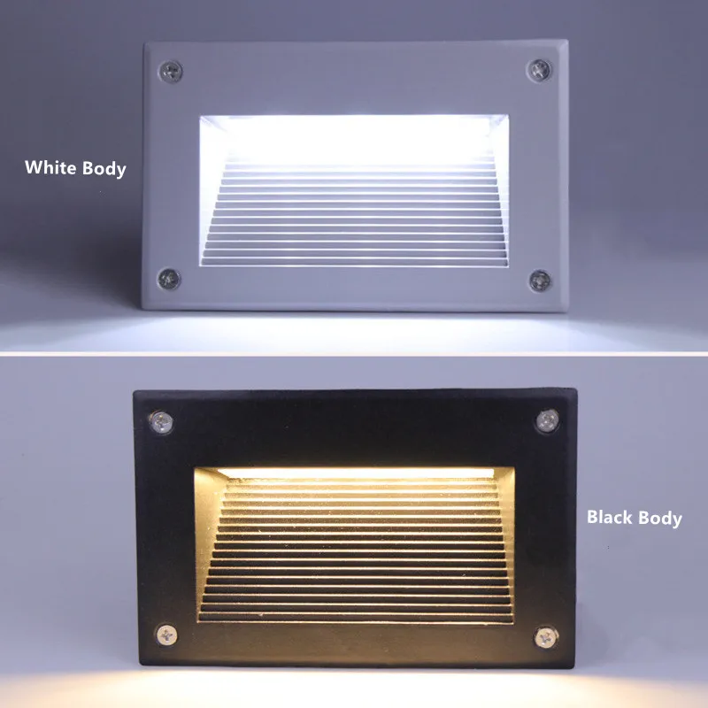 

IP67 Underground light 3w LED Stair Light Step Light Recessed buried lamp indoor outdoor Staircase Step lights 85-265V/DC12V