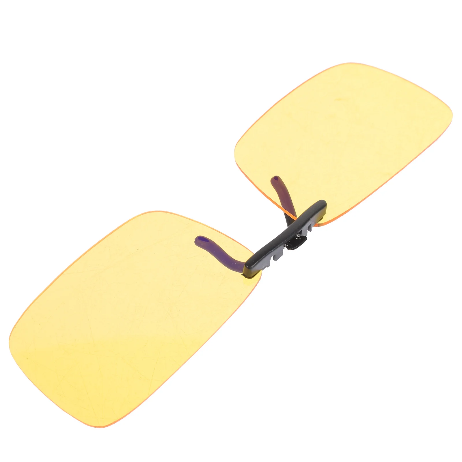 

1pc Anti-Blue Light Clip-On Glasses Unisex Thin Lightweight Uv Protection Smooth Silicone Frame Sunglass Accessories Clip