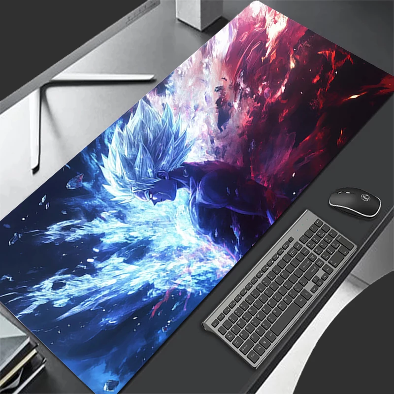 Alfombrilla de ratón de varios tamaños, alfombrilla para teclado de jugador Dragon Ball Z DBZ, alfombrillas de escritorio, alfombrilla extendida, accesorios para juegos de PC y oficina, alfombrilla para ratón