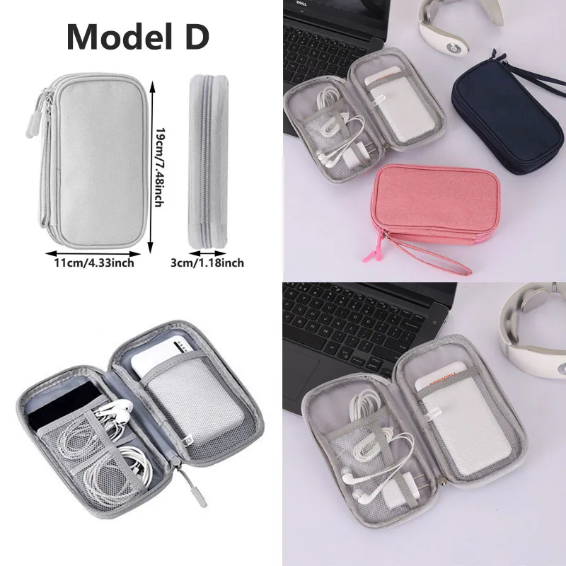 Waterproof Cable Organizer Storage Bag Portable Travel Suitcase Organizer USB Data Line Charger Plug Digital Product Storage Bag