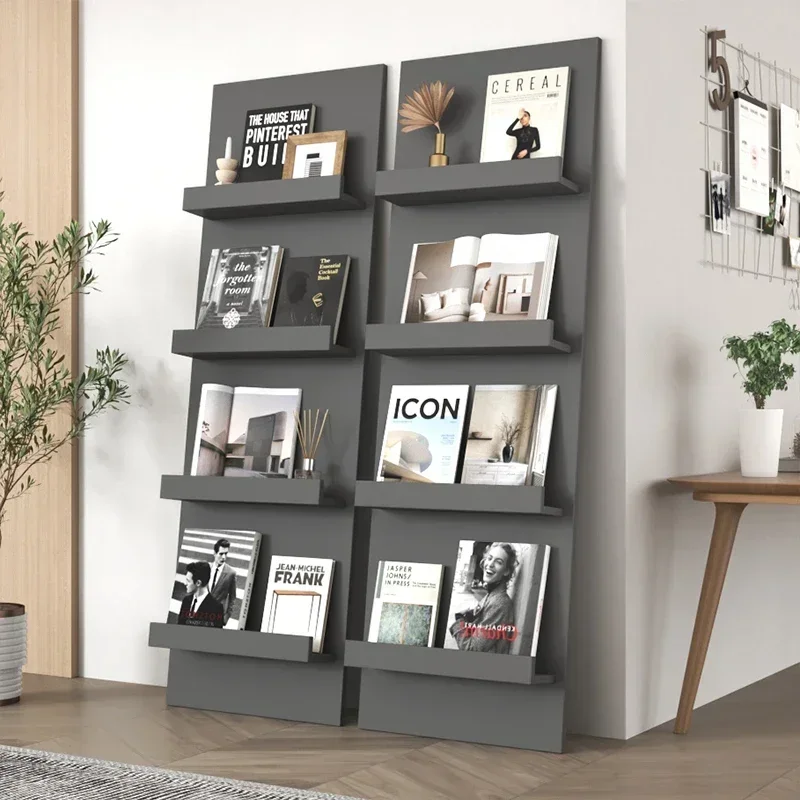 Prefabricated Mobile Bookcases Books Vertical Multi-purpose Shelf Bookcases Corner For Room Modern Estanteria Furniture Fg02