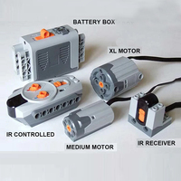 5pcs Power Functions Set 8883 M Motor 8882 XL Motor 8881 AA Battery Box IR Remote Control Receiver Building Blocks MOC Power Up