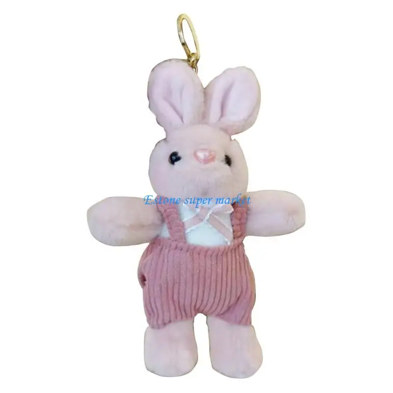 090B Śliczny króliczek brelok do kluczy brelok damski portfel ozdoba dla dzieci dorośli miękki pluszowy zabawka