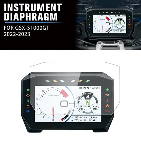 For Suzuki GSX S1000GT 22-25 S1000GX 24-25 S1000 GT GX Scratch Cluster Screen Protection Panel Film Dashboard Screen Protector