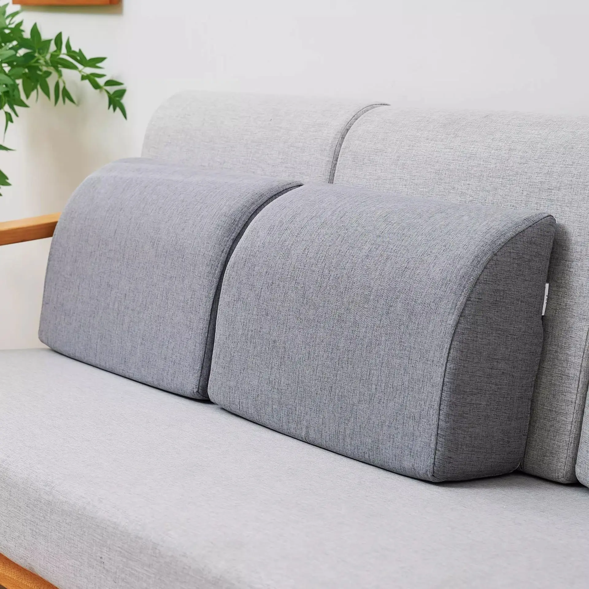 Sofa Cushion Headboard Large Backrest Sponge Cushion Bolster Lumbar Support Arc Pillow Cushion Sponge Backrest Large