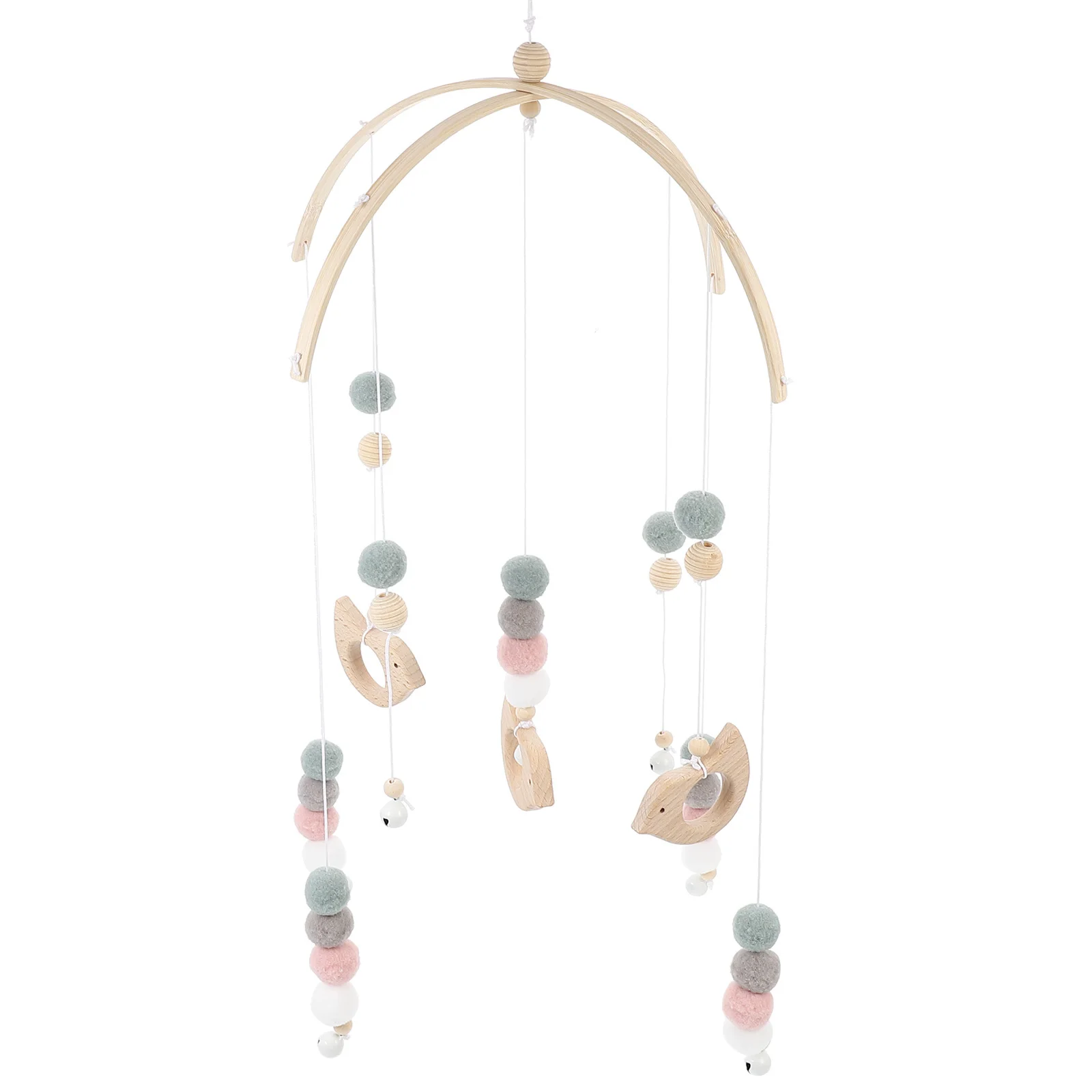 Hangend decor voor kinderkamer kinderkamer kraamcadeau houten babybedje mobiel plafond wieg mobiele vogelhanger