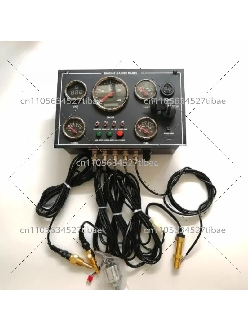 Diesel Engine Control Panel Marine Waterproof Dashboard Switch Panel for Boats and Ships