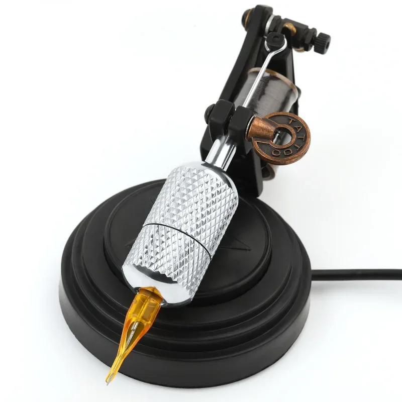 New Coarse Grain Stainless Steel 25MM Tattoo Machine Integrated Self-Locking Grip Anti Slip Handle For Various Needles Machines