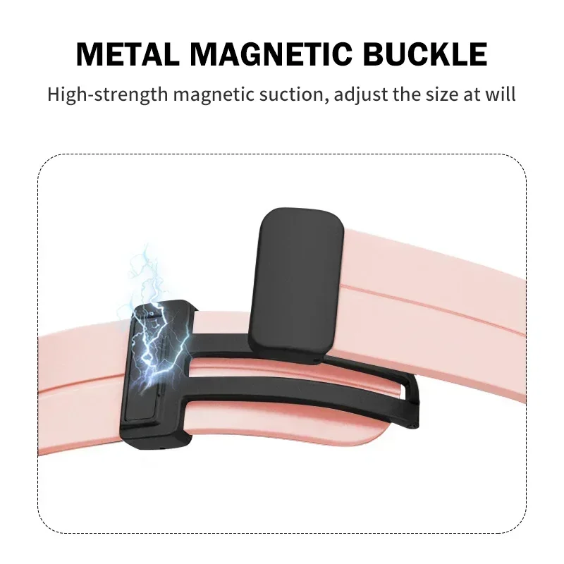 Magnetic Strap For Apple watch ultra band 44mm 45mm 49mm 40mm 41mm 42mm 38mm 45 mm Silicone Bracelet iWatch Series 7 8 se 6 5 3