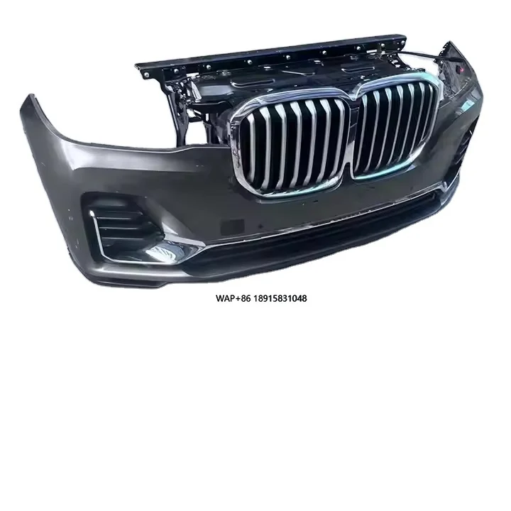 

New X7 G07 Front Lip Body Kit Rear Diffuser Side Skirt Black Warrior Style Front Bumper Exhaust Cut-Outs Roof Spoiler for Cars