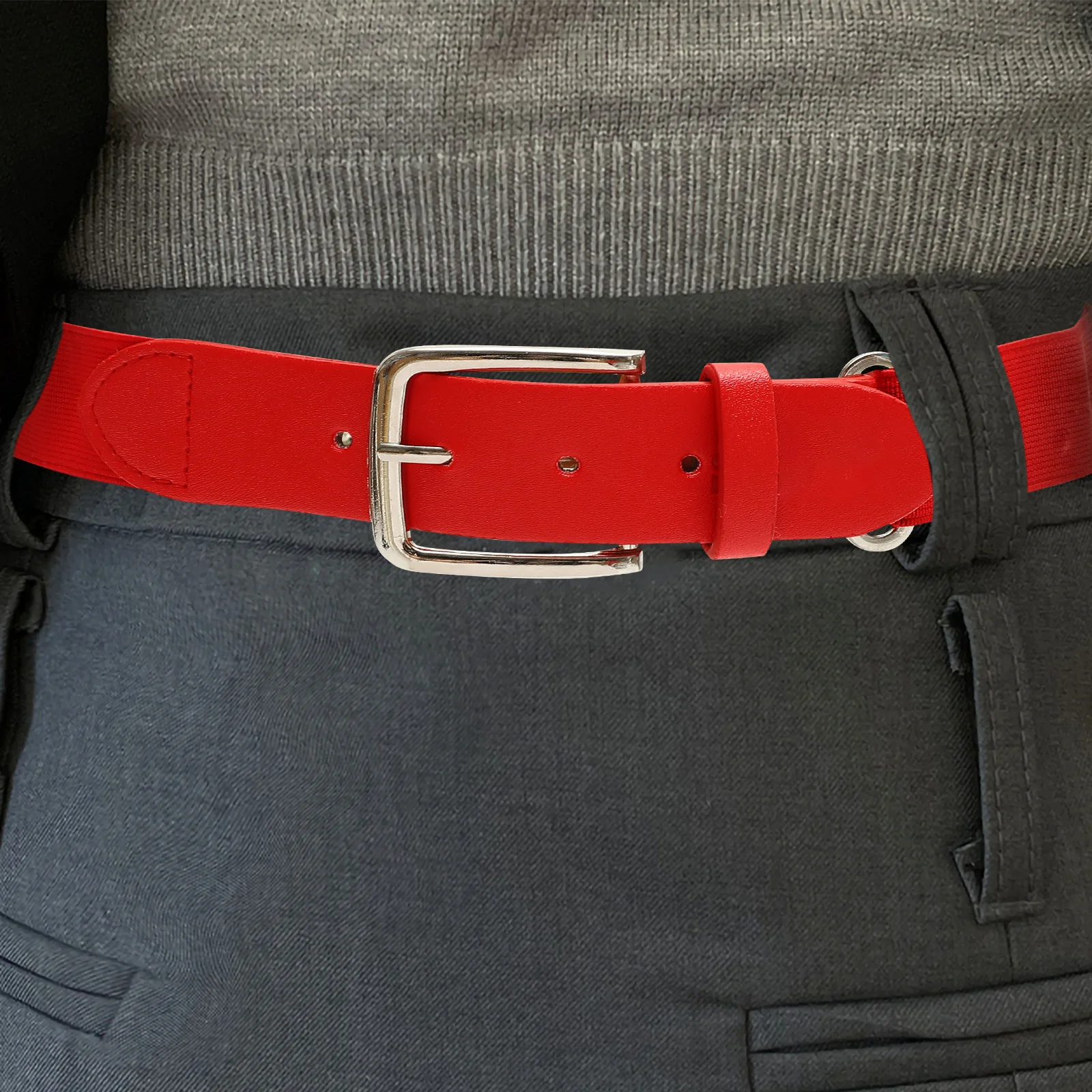 حزام بيسبول مرن، حزام كرات لينة قابل للتعديل للرجال والنساء والشباب، إبزيم معدني قوي، معدات رياضية طويلة