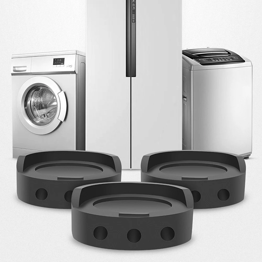 

4 Pcs Absorbing Pads Washing Machine Furniture Risers Anti Vibration Mat Refrigerator Sliders Non Slip Rubber Pad