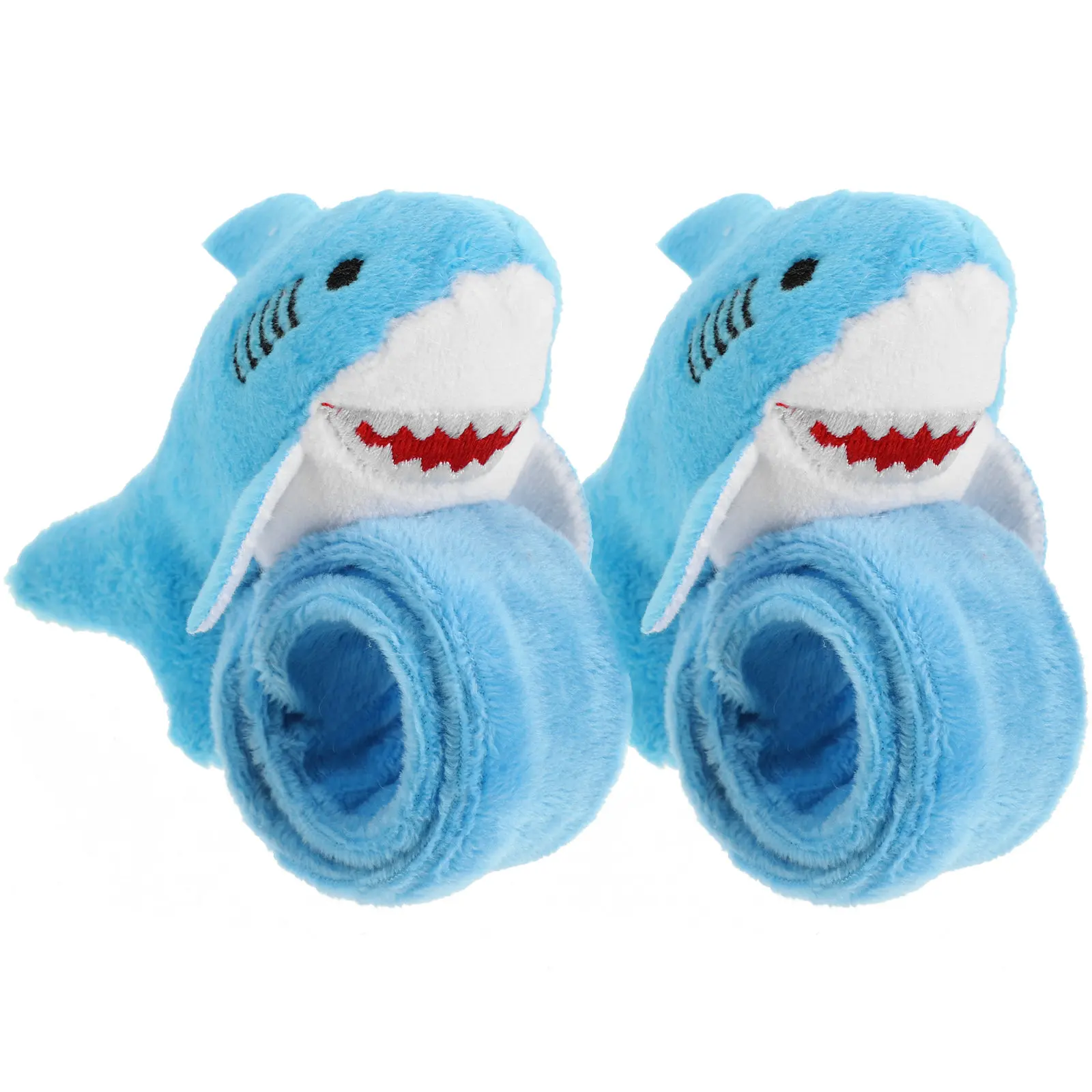 

2Pcs Shark Slap Bracelets Soft Cartoon Animal Snap Bands for Kids Party Favors Halloween Festival Accessories Slap Bracelets
